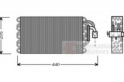 VAN WEZEL 0600v003 -  Испаритель, кондиционер